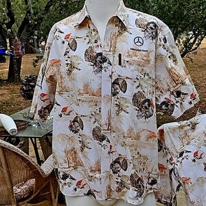 MEN'S LEGENDARY WHITETAILS Mercedes Benz Turkey Deer Shoot  Hunting shirt XL